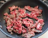 【時短10分】牛肉と小松菜のピリ辛炒め作り方2写真