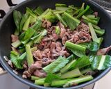 【時短10分】牛肉と小松菜のピリ辛炒め作り方3写真