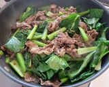 【時短10分】牛肉と小松菜のピリ辛炒め作り方4写真