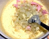 ヤーコンとハムのシャキシャキお好み焼き作り方5写真