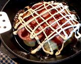 ヤーコンとハムのシャキシャキお好み焼き作り方15写真