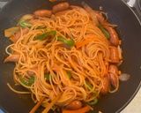 ナポリタン風ワンポットパスタ作り方2写真