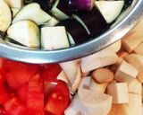 ベビーホタテと野菜のガーリック炒め作り方1写真