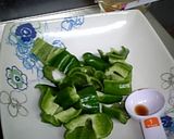 ☆ピーマンと鶏肉でごはん☆作り方1写真