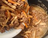 牛肉ときのこの炊き込みご飯作り方5写真