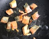 鮭とほうれん草のクリームパスタソース作り方4写真