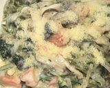 鮭とほうれん草のクリームパスタソース作り方9写真