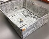 超簡単★新聞紙型で作るカステラ★型編作り方4写真