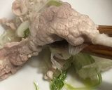 つけダレ不要！味付き出汁の葱しゃぶしゃぶ作り方5写真