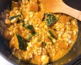 塩麹★簡単 かぼちゃのそぼろ豆腐煮作り方7写真