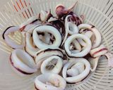 槍烏賊のオイマヨ七味。作り方2写真
