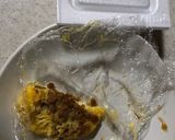 納豆と鶏そぼろオムレツのトースト作り方1写真