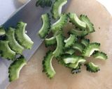 ゴーヤの佃煮。大根葉入り作り方2写真