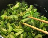 ゴーヤの佃煮。大根葉入り作り方5写真
