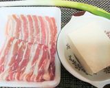 レンチンde楽ちん！【豚バラ肉豆腐】作り方1写真