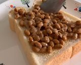 納豆チーズトースト作り方2写真