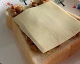 納豆チーズトースト作り方3写真