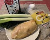 【発毛レシピ】白滝月見ワカメ蕎麦作り方1写真