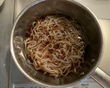 【発毛レシピ】白滝月見ワカメ蕎麦作り方4写真
