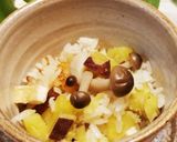 薬膳・秋に食べたいさつまいも&きのこご飯作り方8写真