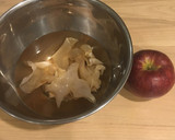 りんごと白きくらげのコンポート作り方1写真