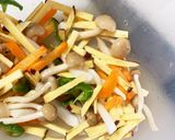レンジでカルボナーラ風ビビンバ丼作り方4写真