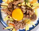 レンジでカルボナーラ風ビビンバ丼作り方13写真