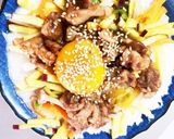 レンジでカルボナーラ風ビビンバ丼作り方14写真