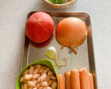 白インゲン豆とソーセージの煮込み作り方1写真
