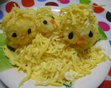 ★モヒモヒあたまのヒヨコおにぎり★作り方4写真