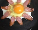 おひさまみたい♪簡単ソーセージエッグパン作り方6写真