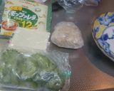 釜飯しの焼きおにぎりゴーヤ＆チーズ乗せ作り方1写真