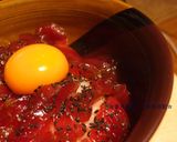 めんつゆ＆焼肉タレでマグロのユッケ作り方4写真