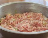 鶏ひき肉のハンバーグきのこ白だしあんかけ作り方3写真