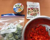 ストック野菜サラダ作り方1写真