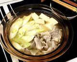 しょっつる肉豆腐鍋作り方5写真
