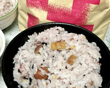 甘栗で簡単栗ご飯！ 十五穀米入り作り方5写真