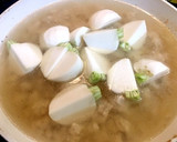 かぶと厚揚げの鶏そぼろあんかけ作り方5写真