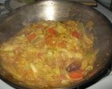 キャベツとトマトのカレー作り方3写真