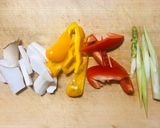 作り置き★彩野菜の梅肉マリネ作り方1写真