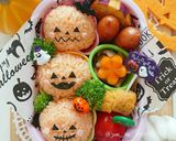 簡単キャラ弁☆ジャックのハロウィン弁当作り方4写真