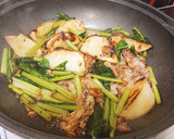 カブと豚肉のしょうが焼(日本食研たれ)作り方4写真
