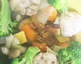 全てレンジ豚こま団子根菜梅肉入り生姜焼風作り方12写真