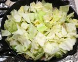 たまごと豚キャベツのオイスター炒め。作り方4写真