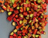 ルバーブのジャム　砂糖入れて煮るだけ作り方1写真
