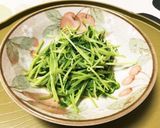 ごま油香る豆苗炒め作り方4写真