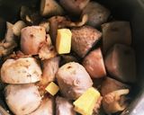 里芋と豚肉の生姜煮作り方13写真