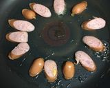 お花みたい♪簡単ソーセージエッグパン作り方3写真