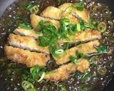 卵1個で☆時短ネギだく&つゆだくカツ丼☆作り方4写真