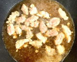 鶏ひき肉と油揚げの卵とじ作り方2写真
